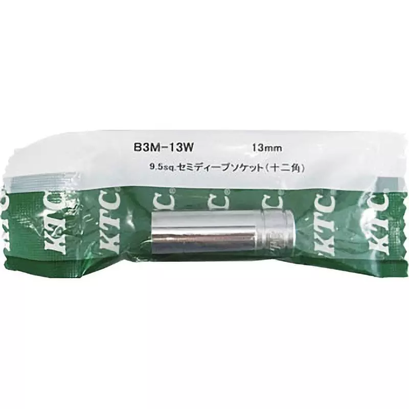 Ktc 12 Corners Semi-Deep Socket 9.5 mm Sq. Drive, B3M-13W