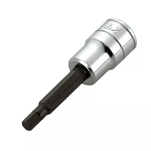 Ktc Hexagon Bit Socket 9 mm 9.5 mm (3/8 Inch) Square Drive 73 mm Length, BT3-09