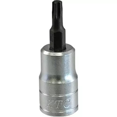 Ktc Short T-TorxBit Socket T25 9.5 mm Sq. Drive 50 mm Length, BT3-T25S