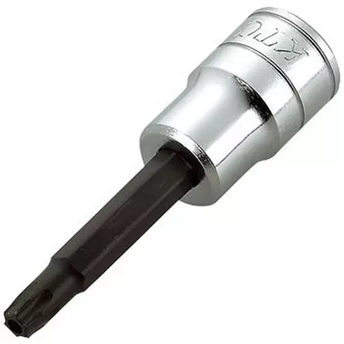 Ktc T Type Tamper-Proof Torx Bit Socket 76 mm Dimension 9.5 mm Sq. Drive, BT3-T55H