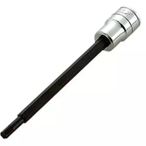 Ktc Long Hex Bit Socket 5 mm 9.5 mm Sq. Drive Alloy Steel, BT3-05L-S
