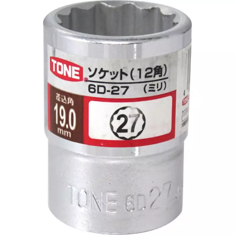 TONE Socket 12 Corners 19.0 mm, 6D-27