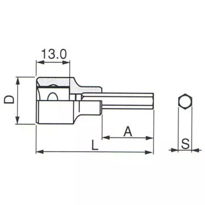 TONE Hexagon Socket 9.5 mm, 3H-06