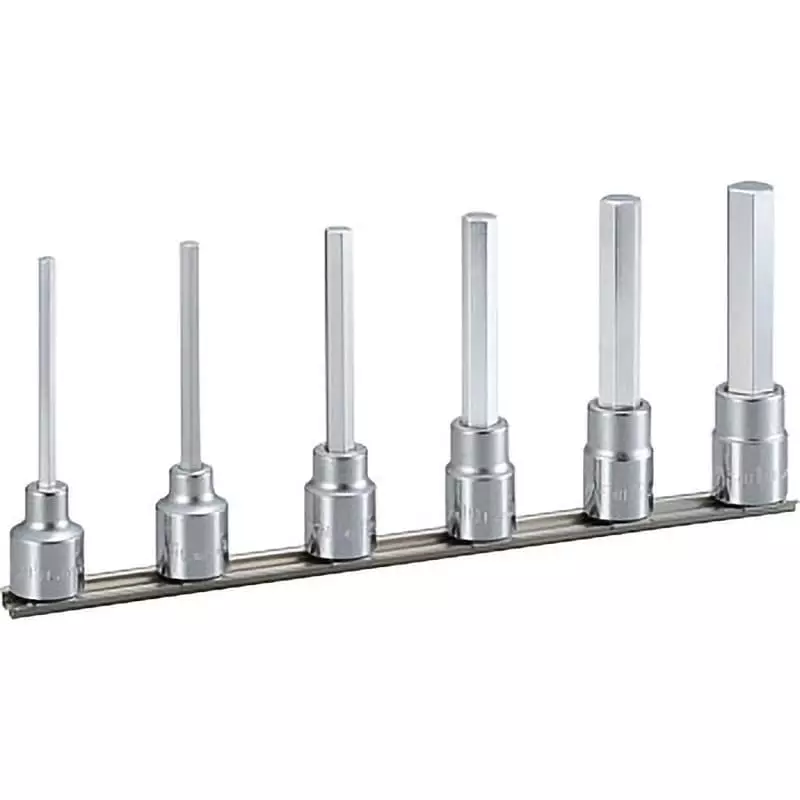TONE Long Hexagon Socket Set With Holder 6(4H-05L, 06L, 08L, 10L, 12L, 14L), HH406L