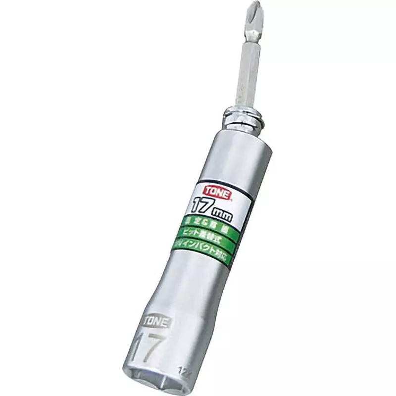 TONE Replaceable Universal Bit Socket 10 mm Hex Size Across Flates, 2BNU-10