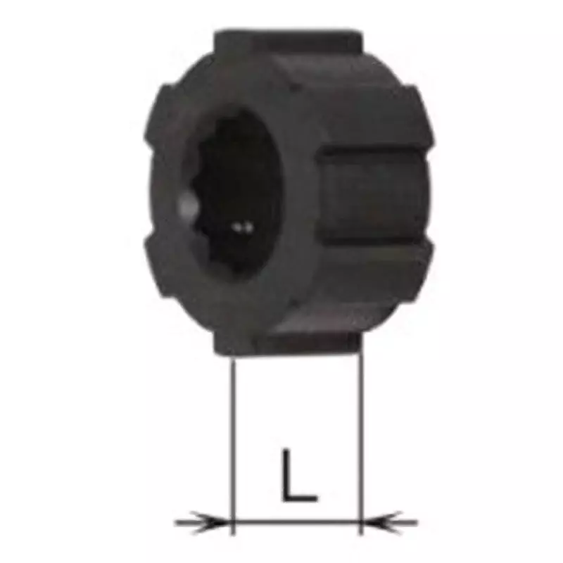 TONE Inner Socket 15 mm Black for Shear Wrench, US22T