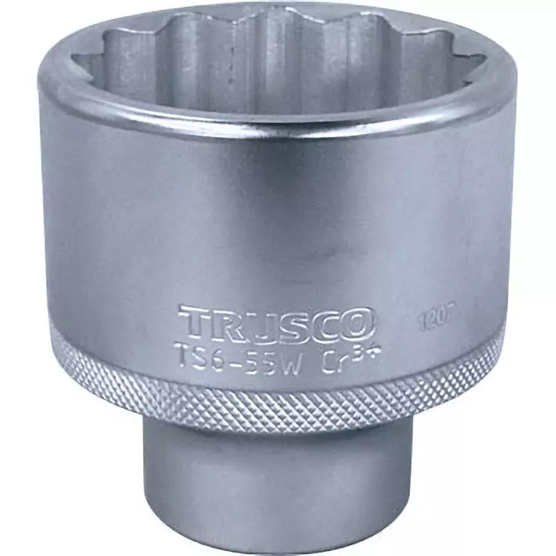 TRUSCO Socket Chrome Vanadium Steel 76 mm Overall Length, TS6-55W