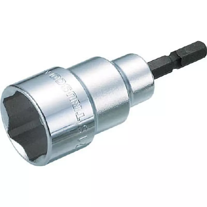 TRUSCO Electric Screwdriver Socket Chrome Vanadium Steel 6 mm Hex Size, TEF-6S