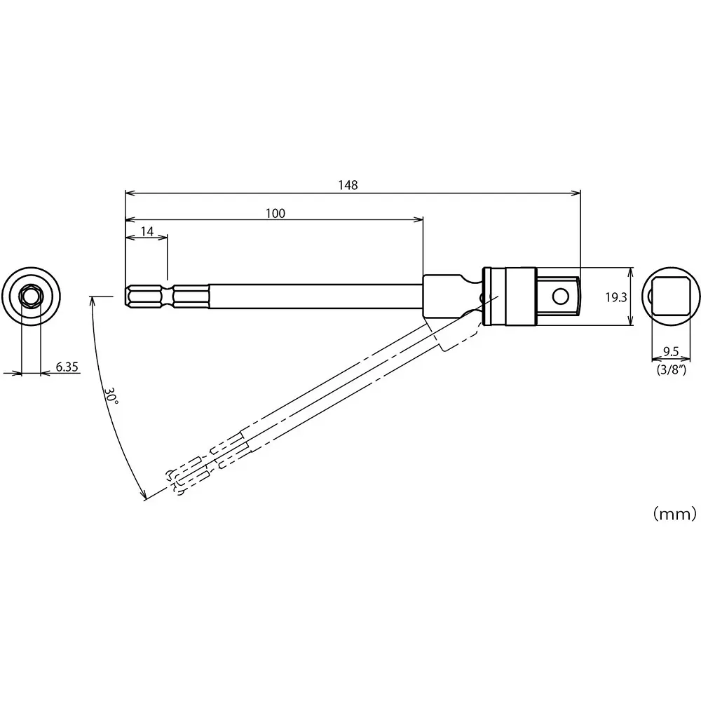 lobster-lobtex-power-drill-socket-148-mm-overall-length-dsual95
