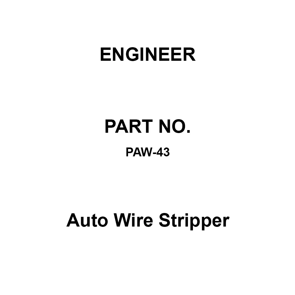 Engineer Auto Wire Stripper 150x162x22 mm Dimension, PAW-44