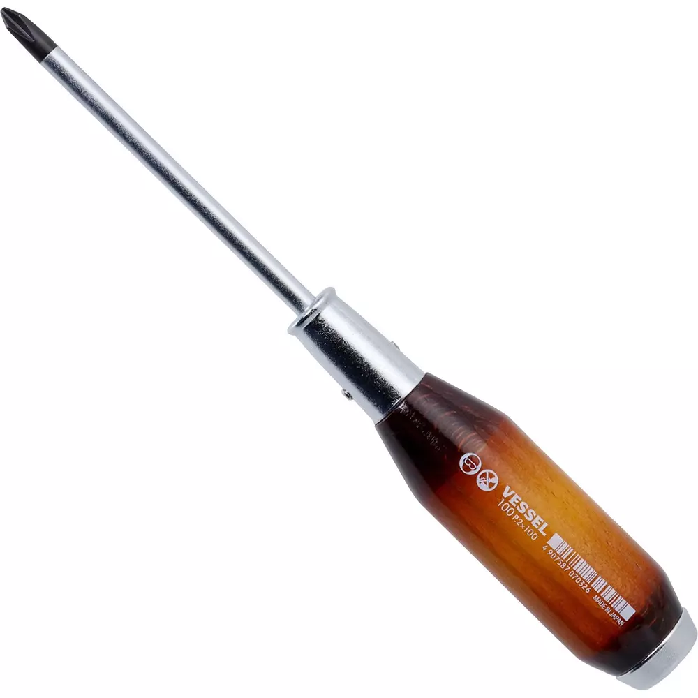 Vessel Strong Thru Screwdriver Plus Tip, 100 +2X100