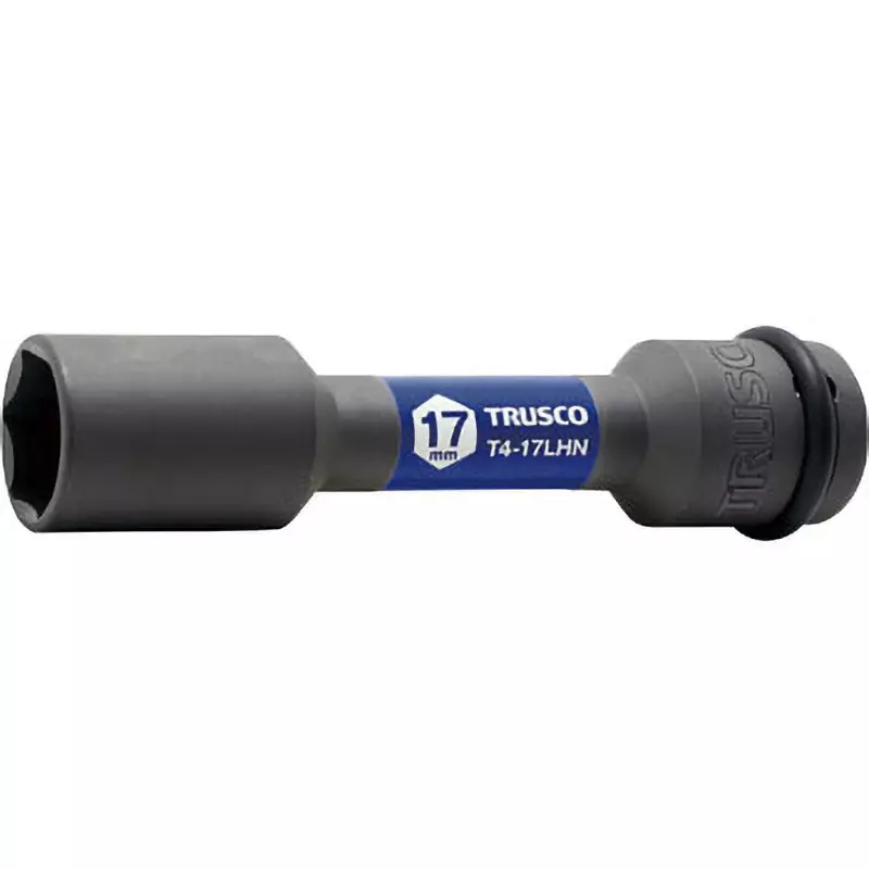 TRUSCO Thin Foil Nut Long Socket 17 mm Hex Size Across Flats, T4-17LHN