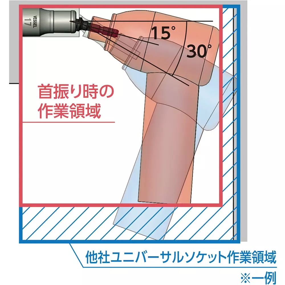 vessel-tsuyoshi-forge-swing-short-socket-wsa2008