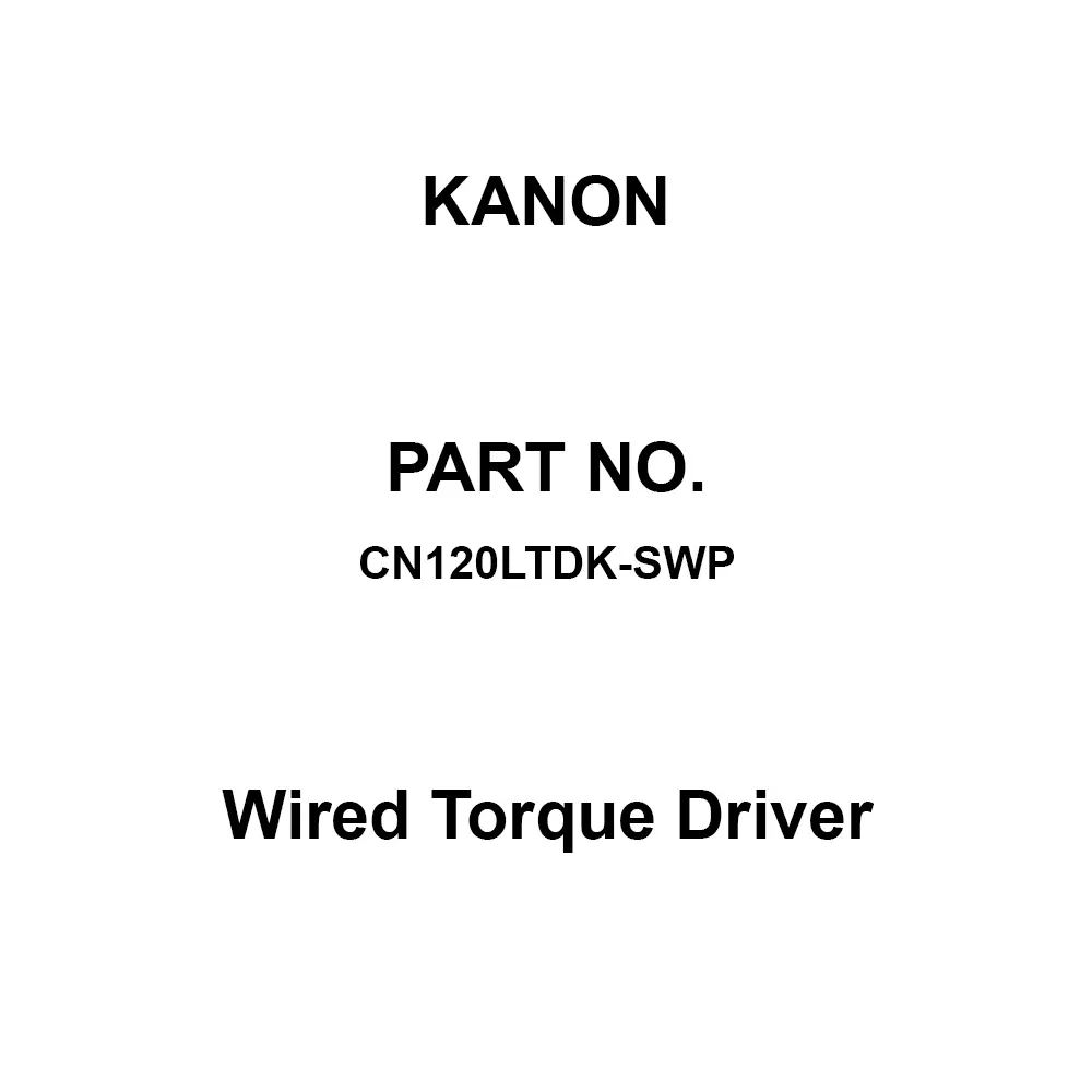 Kanon Wired Torque Driver 157 mm Overall Length, CN200LTDK-SWP