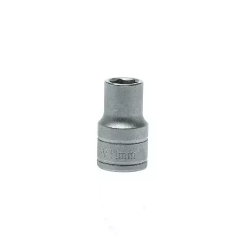 Teng Tools 1/2 inch Drive 11 mm Standard Socket, 6 Point, 38 mm Overall Length, M1205116-C