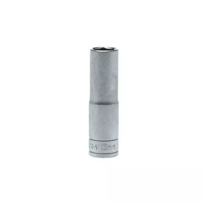Teng Tools 1/2 inch Drive 15 mm Deep Socket, 6 Point, 79 mm Overall Length, M1206156-C