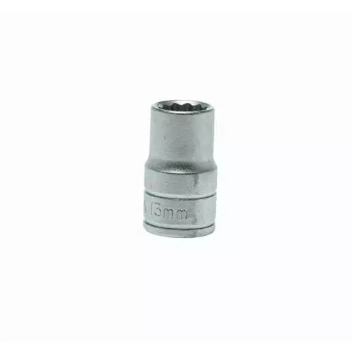 Teng Tools 1/2 inch Drive 13 mm Standard Socket, 12 Point, 38 mm Overall Length, M120513-C