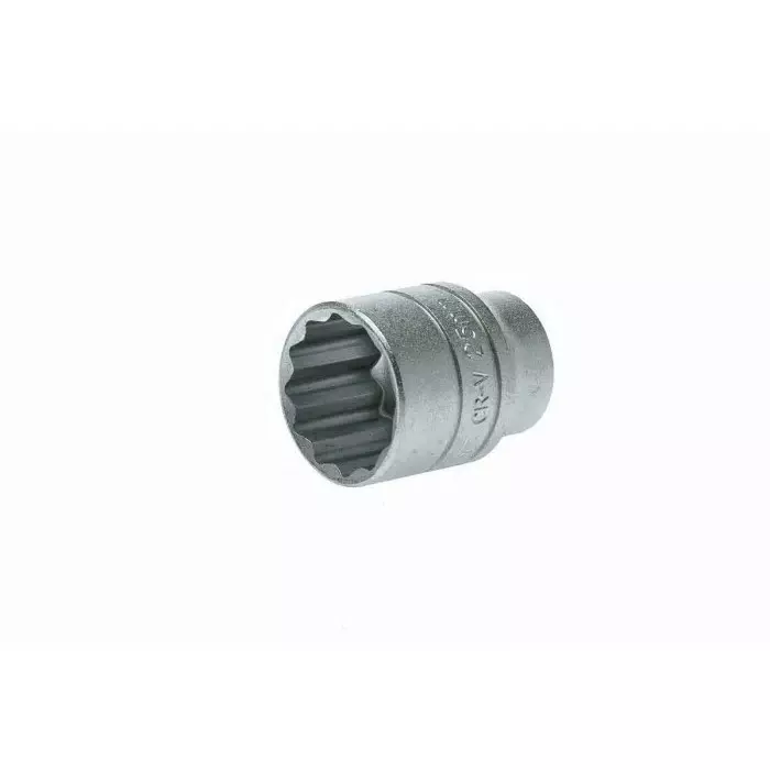 Teng Tools 1/2 inch Drive 25 mm Standard Socket, 12 Point, 40 mm Overall Length, M120525-C