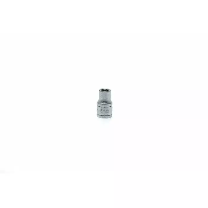 Teng Tools 1/4 inch Drive 6 mm Standard Socket, 6 Point, 25 mm Overall Length, M140506-C