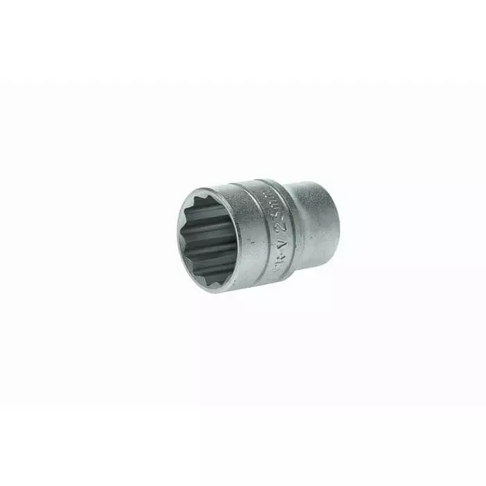 Teng Tools 1/2 inch Drive 23 mm Standard Socket, 12 Point, 38 mm Overall Length, M120523-C