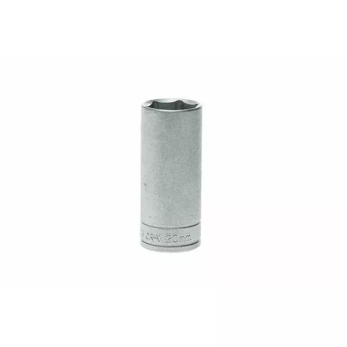 Teng Tools 3/8 inch Drive 20 mm Deep Socket, 6 Point, 45.5 mm Overall Length, M380620-C