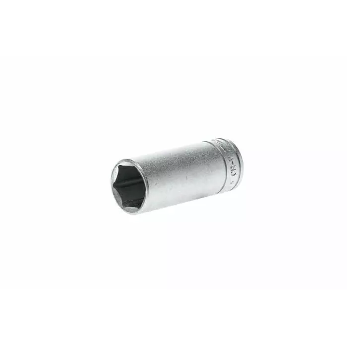 Teng Tools 3/8 inch Drive 17 mm Deep Socket, 6 Point, 45.5 mm Overall Length, M380617-C