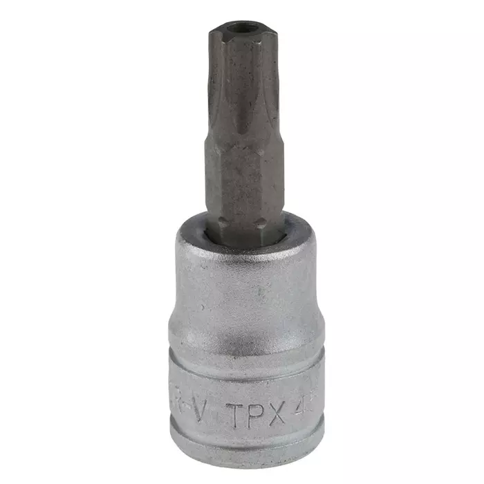 Teng Tools 3/8 inch Drive Bit Socket, Tamperproof Torx Bit, T45, M381245-C