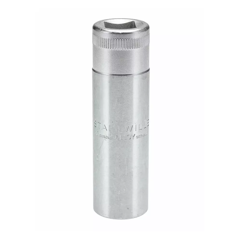 STAHLWILLE 1/2 in Drive 17 mm Deep Socket, 12 point, 83 mm Overall Length, 3020017