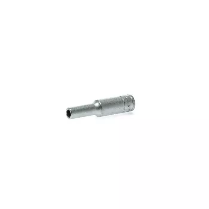 Teng Tools 1/4 inch Drive 5 mm Deep Socket, 6 Point, 49.5 mm Overall Length, M140605-C