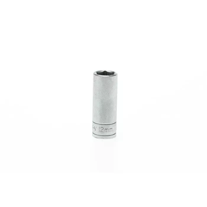 Teng Tools 3/8 inch Drive 12 mm Deep Socket, 6 Point, 45.5 mm Overall Length, M380612-C