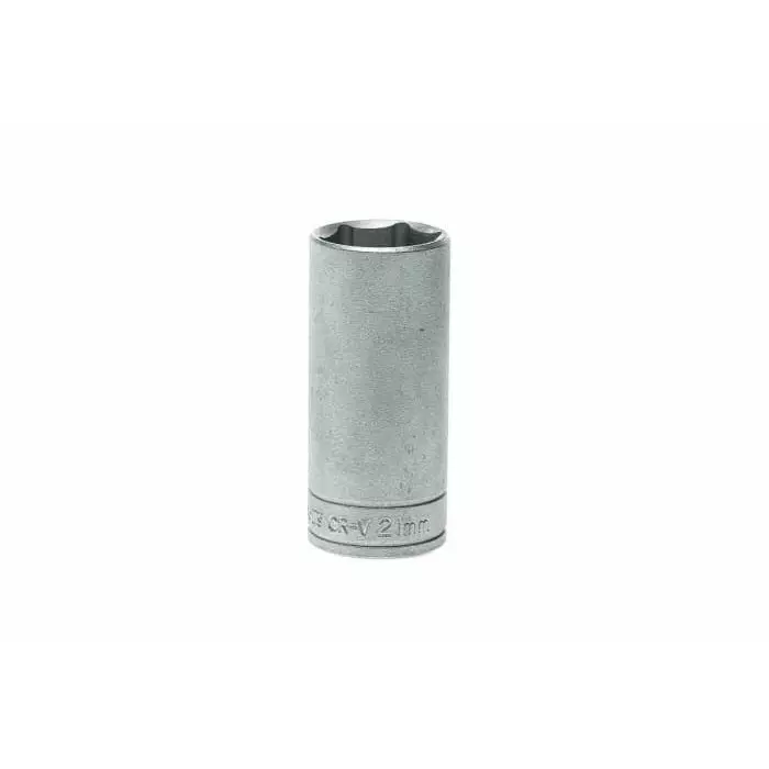 Teng Tools 3/8 inch Drive 21 mm Deep Socket, 6 Point, 45.5 mm Overall Length, M380621-C