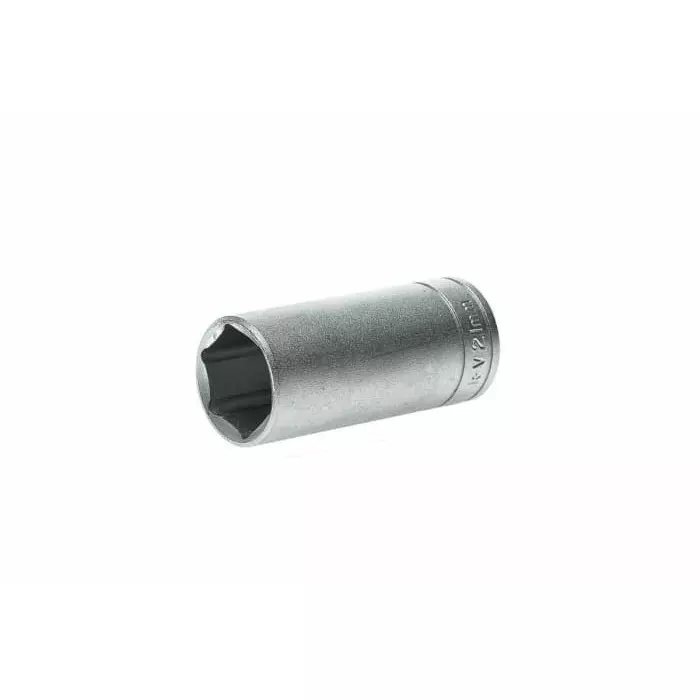 Teng Tools 3/8 inch Drive 21 mm Deep Socket, 6 Point, 45.5 mm Overall Length, M380621-C