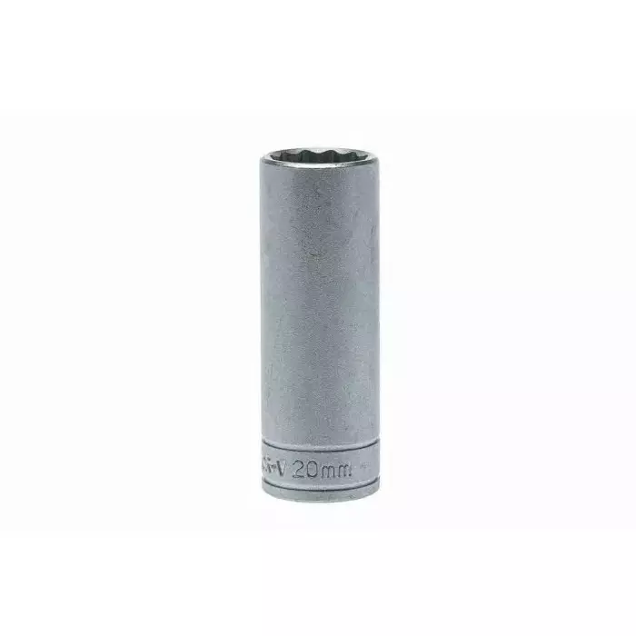 Teng Tools 1/2 inch Drive 20 mm Deep Socket, 12 Point, 79 mm Overall Length, M120620-C