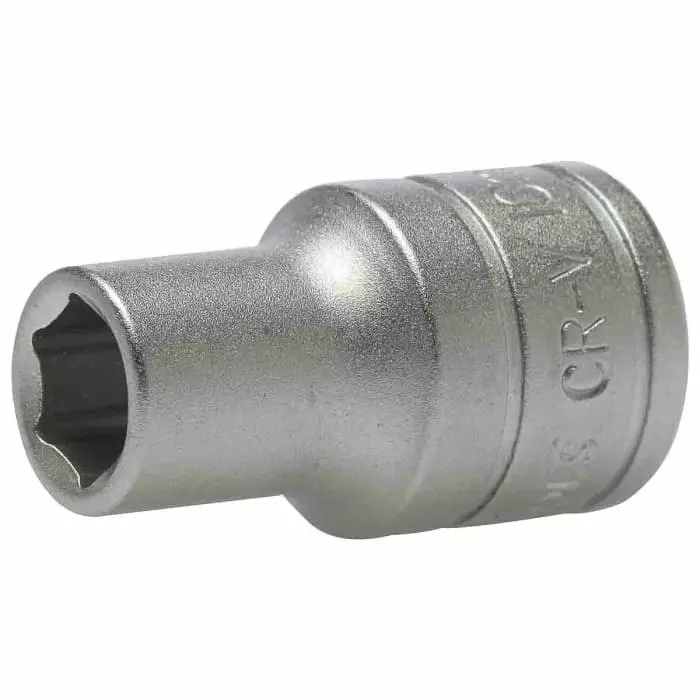 Teng Tools 1/2 inch Drive 10 mm Standard Socket, 6 Point, 38 mm Overall Length, M1205106-C
