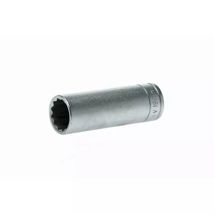 Teng Tools 1/2 inch Drive 19 mm Deep Socket, 12 Point, 79 mm Overall Length, M120619-C