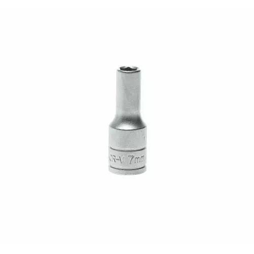 Teng Tools 3/8 inch Drive 7 mm Deep Socket, 6 Point, 45.5 mm Overall Length, M380607-C