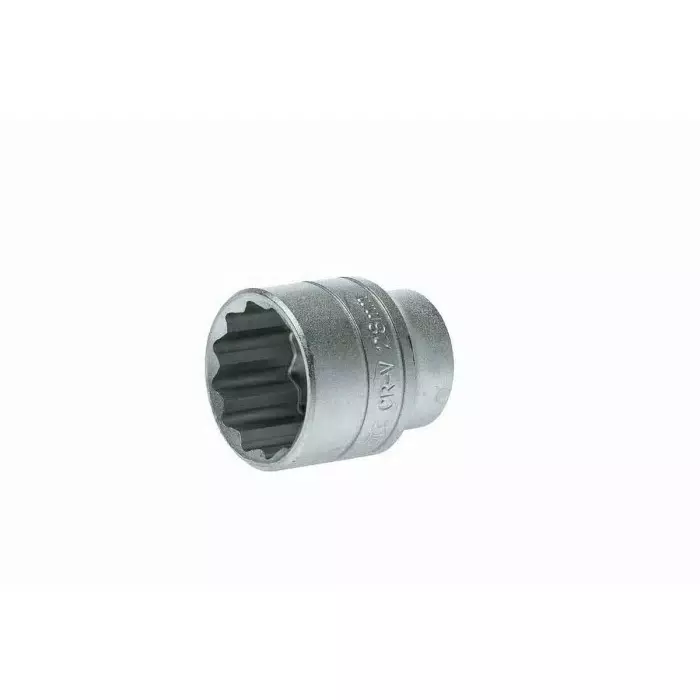Teng Tools 1/2 inch Drive 28 mm Standard Socket, 12 Point, 43 mm Overall Length, M120528-C