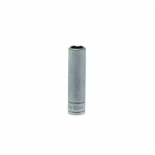 Teng Tools 1/4 inch Drive 9 mm Deep Socket, 6 Point, 49.5 mm Overall Length, M140609-C