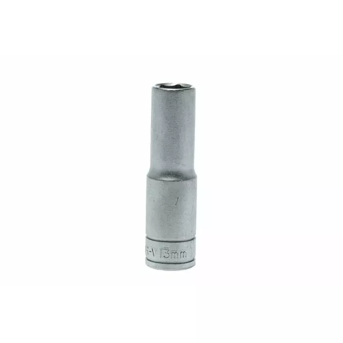 Teng Tools 1/2 inch Drive 13 mm Deep Socket, 6 Point, 79 mm Overall Length, M1206136-C