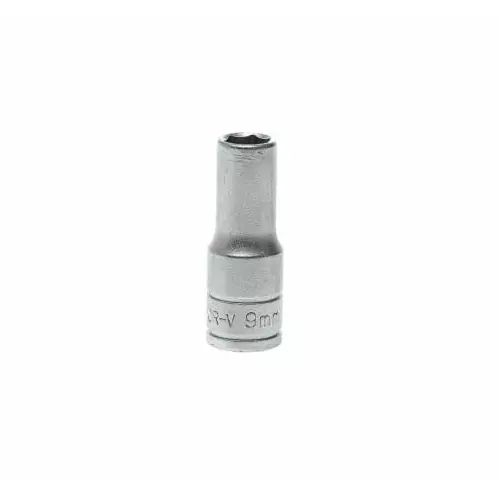 Teng Tools 3/8 inch Drive 9 mm Deep Socket, 6 Point, 45.5 mm Overall Length, M380609-C