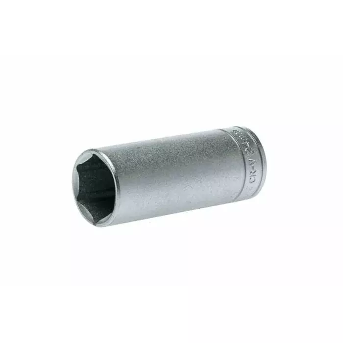 Teng Tools 1/2 inch Drive 24 mm Deep Socket, 6 Point, 79 mm Overall Length, M1206246-C