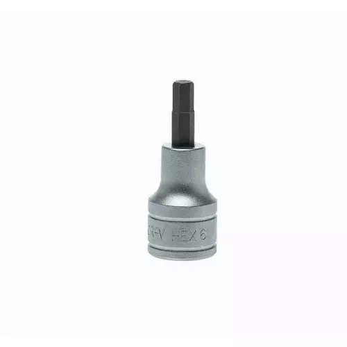 Teng Tools 1/2 inch Drive Bit Socket, Hex Bit, 6 mm, M121506-C