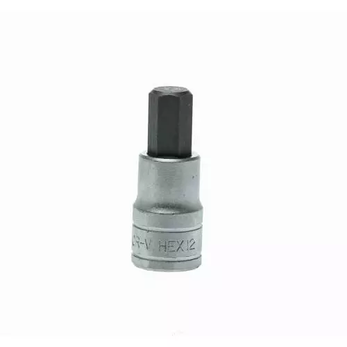 Teng Tools 1/2 inch Drive Bit Socket, Hex Bit, 12 mm, M121512-C