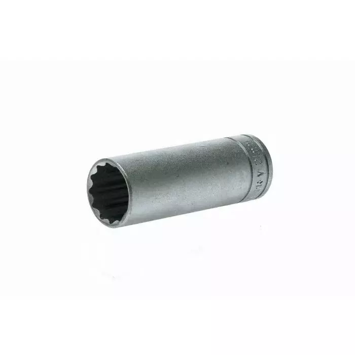 Teng Tools 1/2 inch Drive 21 mm Deep Socket, 12 Point, 79 mm Overall Length, M120621-C