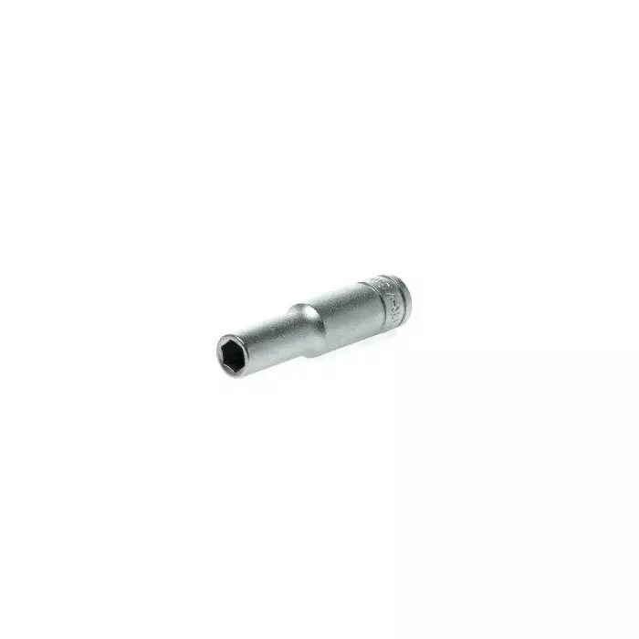 Teng Tools 1/4 inch Drive 6 mm Deep Socket, 6 Point, 49.5 mm Overall Length, M140606-C