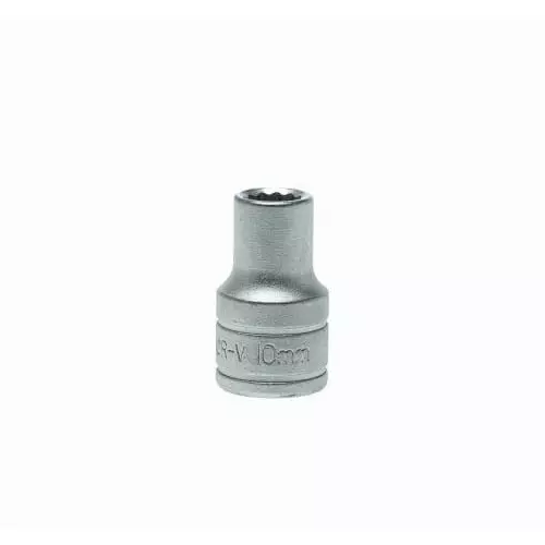 Teng Tools 1/2 inch Drive 10 mm Standard Socket, 12 Point, 38 mm Overall Length, M120510-C