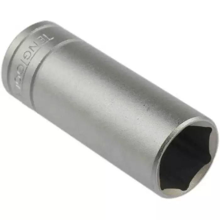Teng Tools 3/8 inch Drive 15 mm Deep Socket, 6 Point, 45.5 mm Overall Length, M380615-C
