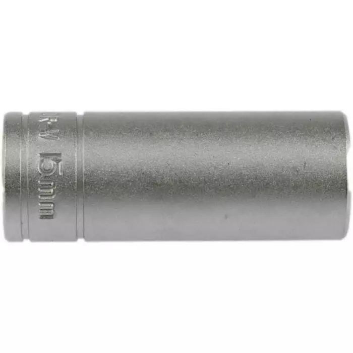 Teng Tools 3/8 inch Drive 15 mm Deep Socket, 6 Point, 45.5 mm Overall Length, M380615-C