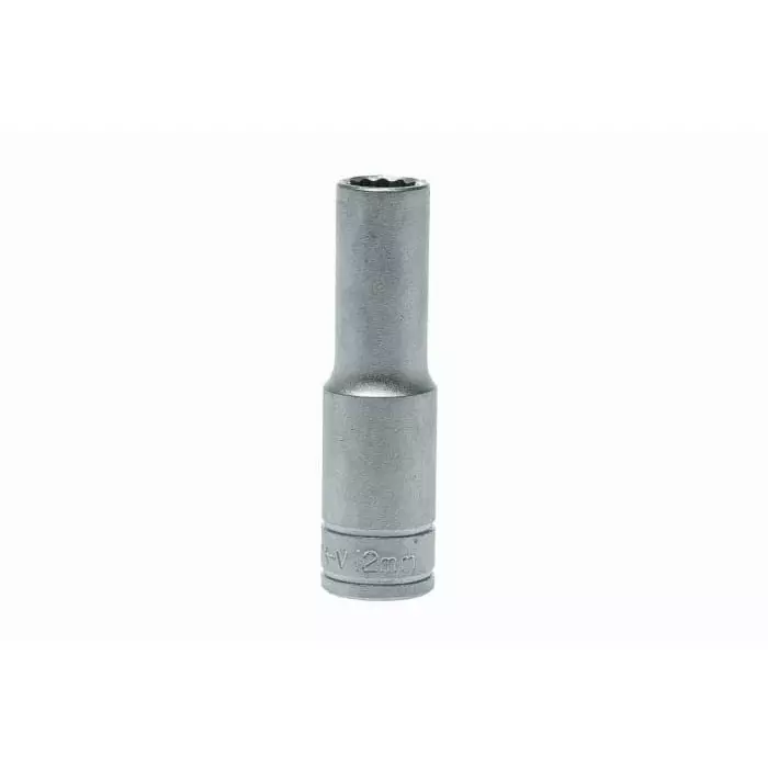 Teng Tools 1/2 inch Drive 12 mm Deep Socket, 12 Point, 79 mm Overall Length, M120612-C
