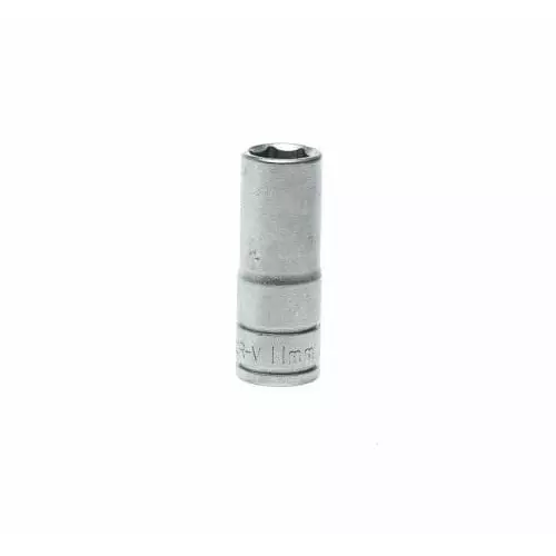 Teng Tools 3/8 inch Drive 11 mm Deep Socket, 6 Point, 45.5 mm Overall Length, M380611-C